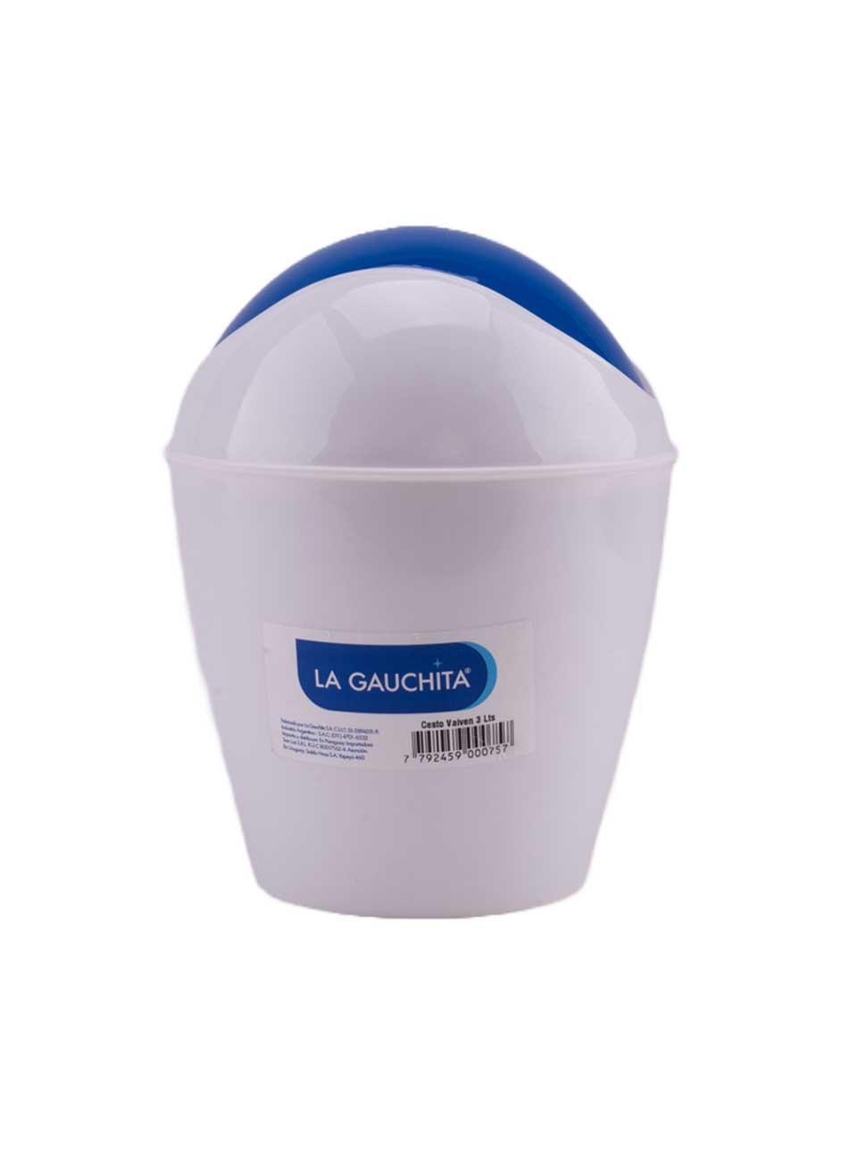 Cesto vaiv&eacute;n La Gauchita 6 lt redondo