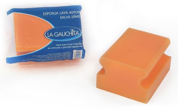 Esponja La Gauchita lava autos