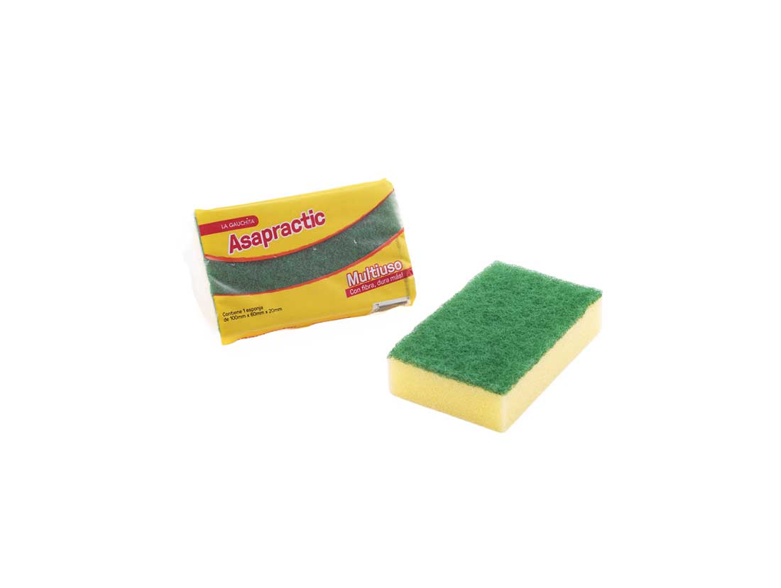 Esponja Asapractic con fibra multiuso